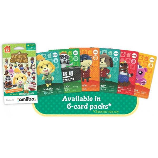 Animal Crossing amiibo Card 6-Pack Series 1