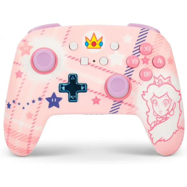 PowerA Enhanced Wireless Controller(Princess Peach Plaid)