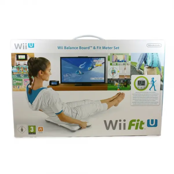 Wii Fit U Balance Board (White) Fit Meter (Green)