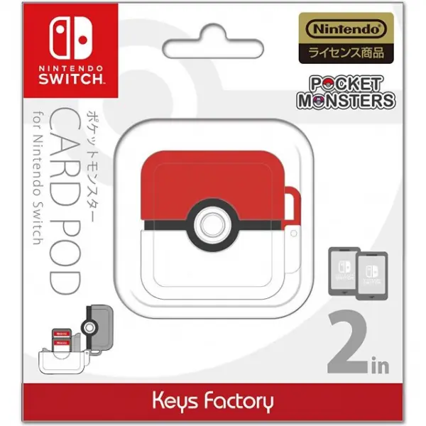 Pocket Monsters Card Pod for Nintendo Switch (Red x White)