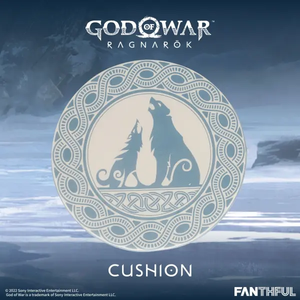 God of War Ragnarok - The Wolf and The Bear Cushion