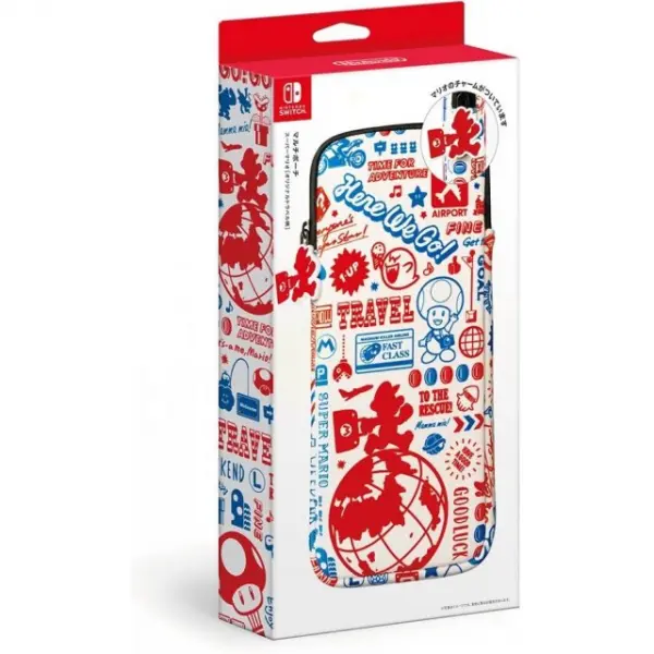 Super Mario Multi Pouch for Nintendo Switch (Travel Pattern)