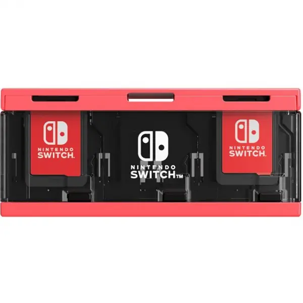 Push Card Case 6 for Nintendo Switch (Neon Red)
