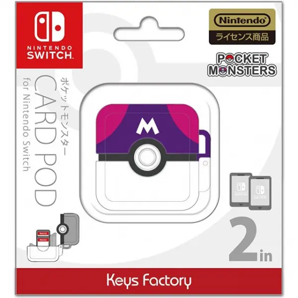 Pocket Monsters Card Pod for Nintendo Switch (Pink x Violet)