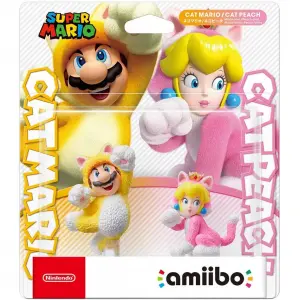 amiibo Super Mario Series Figure Double Set (Neko Mario / Neko Peach)