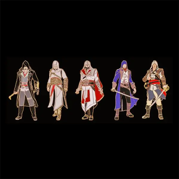 Assassin s Creed 10th Anniversary Character Pin Set (Set of 5 Pieces)
