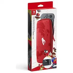 Nintendo Switch Carrying Case & Screen Protector (Super Mario Odyssey Edition)