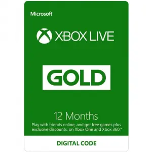 Xbox Live Gold 12 Month Membership GLOBA...