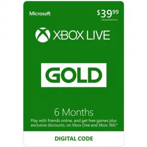 Xbox Live Gold 6+1 Month Membership GLOB...