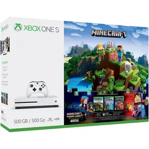 Xbox One S 500GB Console - Minecraft Complete Adventure Bundle