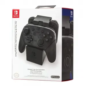 PowerA Charging Dock for Nintendo Switch Joy-Con & Pro Controller - Black