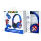 Super Mario Blue Kids Wireless Headphones