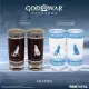 God of War Ragnarok Color Changing Glass Cups Pair (set of 2 pieces) 