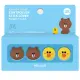 Gammac Analog Cap 4 Pack (Line Friends Series) - Brown & Sally