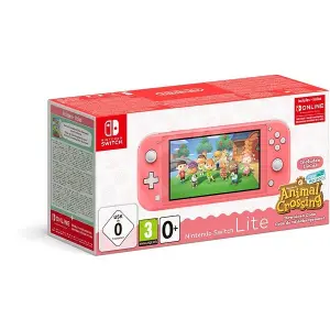 Nintendo Switch Lite - Coral + Animal Cr...