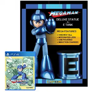 Mega Man Statue & E-Tank With Mega M...