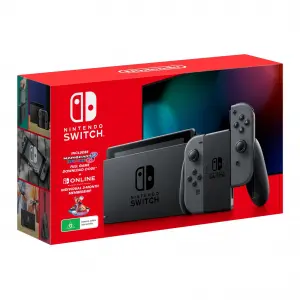 Nintendo Switch Grey Console with Mario Kart 8 Deluxe & 3 Month Switch Online