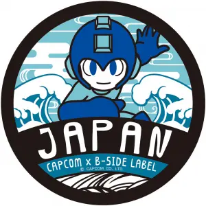 CAPCOM X B-SIDE LABEL STICKER - MEGA MAN...