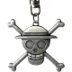 One piece keychain 3d skull luffy abykey153