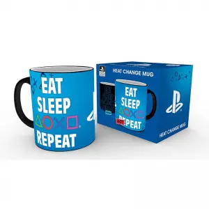 Playstation Mug Heat Change Eat Sleep Re...
