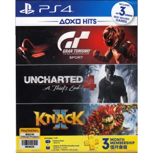  Bundle Hits (GT + Uncharted 4 + Knack II) 