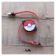 CHEERO 2in1 Retractable USB Cable with Lightning & micro USB POKEMON version 70cm RED