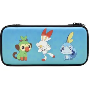 Hori - pokémon sword & shield hard pouch for nintendo switch - blue