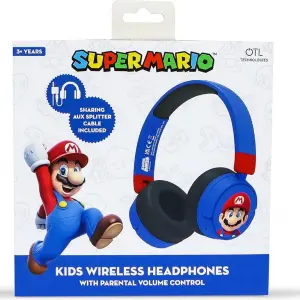 Super Mario Blue Kids Wireless Headphone