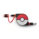 CHEERO 2in1 Retractable USB Cable with Lightning & micro USB POKEMON version 70cm RED