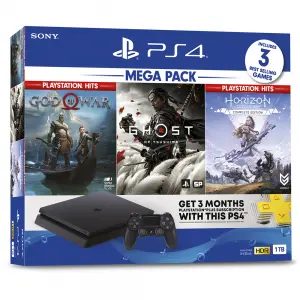 Playstation 4 1tb Hdd Mega Pack (God Of War Playstation Hits / Horizon Zero Dawn Complete Edition / Ghost Of Tsushima)