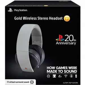 PlayStation Gold Wireless Stereo Headset - 20th Anniversary Edition