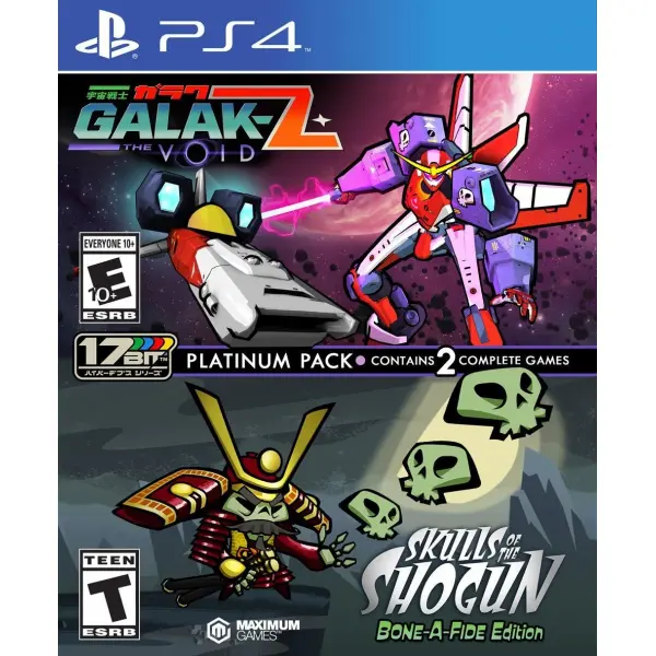 Galak-Z: The Void / Skulls of the Shogun: Bone-A-Fide Edition - Platinum Pack for PlayStation 4 - Bitcoin & Lightning accepted