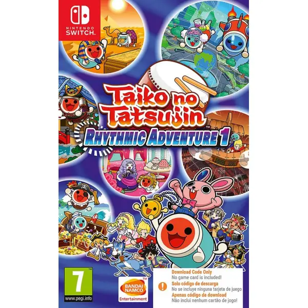 Taiko no Tatsujin: Rhythmic Adventure 1 (Code in a box) for Nintendo Switch