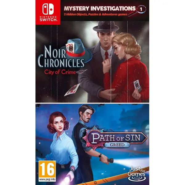 Mystery Investigations 1: Noir Chronicles: City of Crime + Path of Sin: Greed for Nintendo Switch