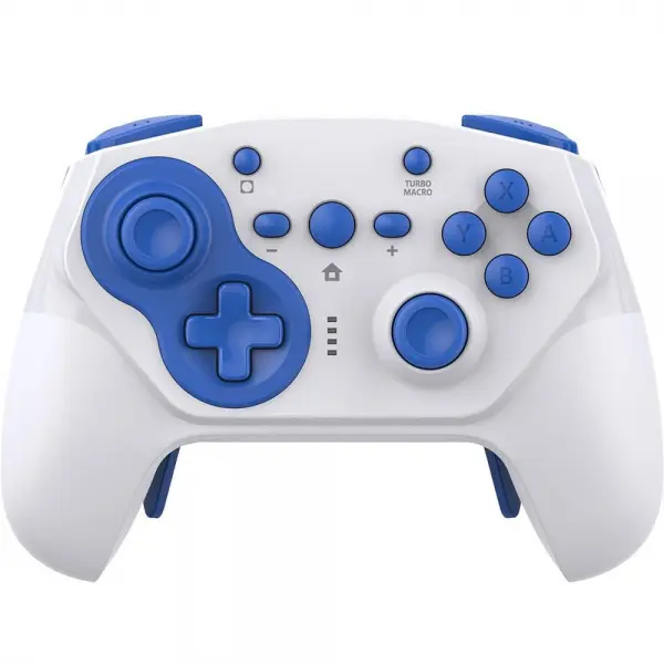CYBER・Gyro Wireless Controller PRO for Nintendo Switch (White x Blue) for Windows, Nintendo Switch