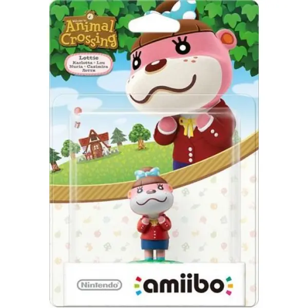 amiibo Animal Crossing Series Figure (Lottie) for Wii U, New Nintendo 3DS, New Nintendo 3DS LL / XL