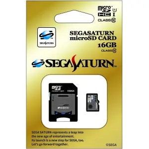 Sega Saturn microSDHC card + SD Adapter ...