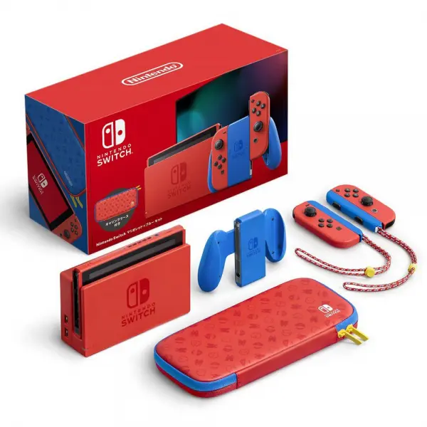 Nintendo Switch (Generation 2) [Mario Red & Blue Edition]