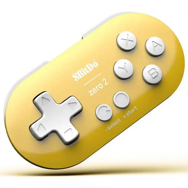 8BitDo Zero 2 for Nintendo Switch (Yellow) for Windows, Mac, Nintendo Switch