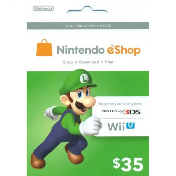 Nintendo Prepaid Card (US$35 / for US network only)