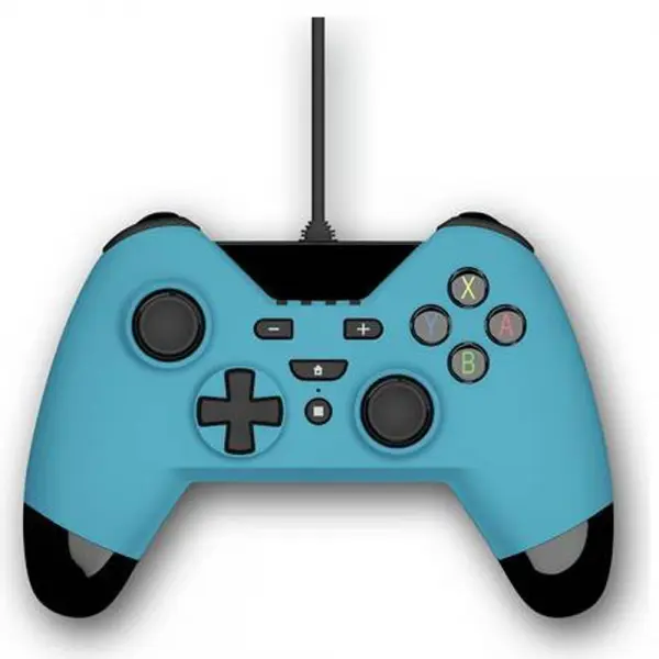 Gioteck WX4 Premium Wired Controller for Nintendo Switch (Blue) for PlayStation 3, Nintendo Switch