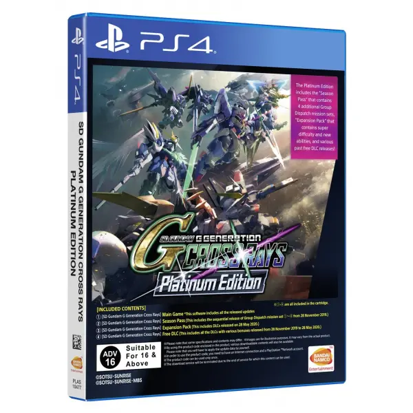 SD Gundam G Generation Cross Rays [Platinum Edition] (English)  for PlayStation 4